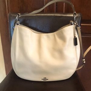 Tan Coach Leather Hobo Bag